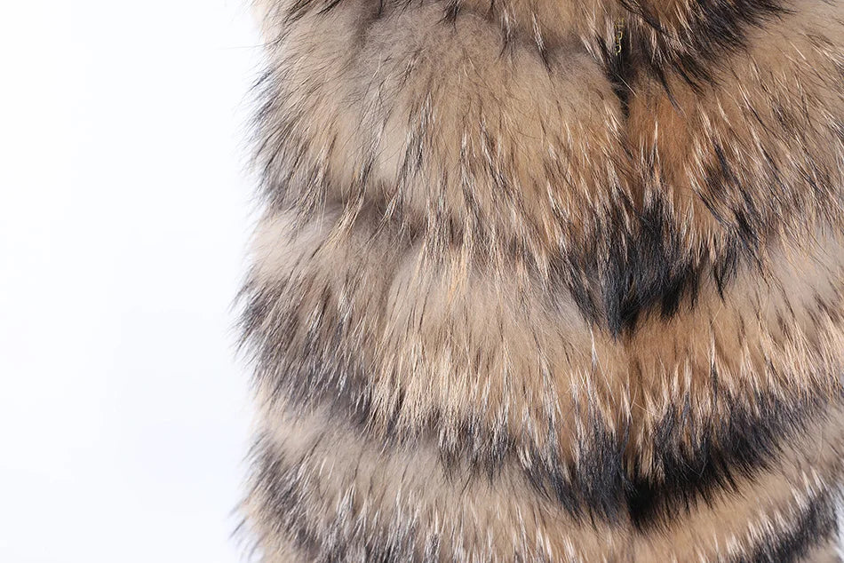 Harper Steele Natural Raccoon Fur Gilet