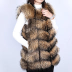 Harper Steele Natural Raccoon Fur Gilet