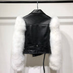 Regina Genuine Leather and Natural Fur Coat