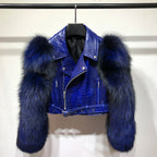 Regina Genuine Leather and Natural Fur Coat