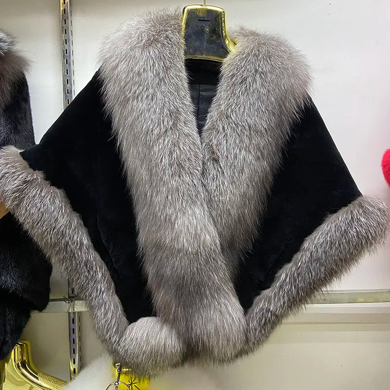 Luxurious Fur Poncho