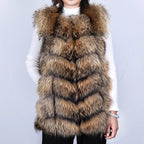 Harper Steele Natural Raccoon Fur Gilet