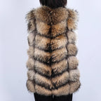 Harper Steele Natural Raccoon Fur Gilet