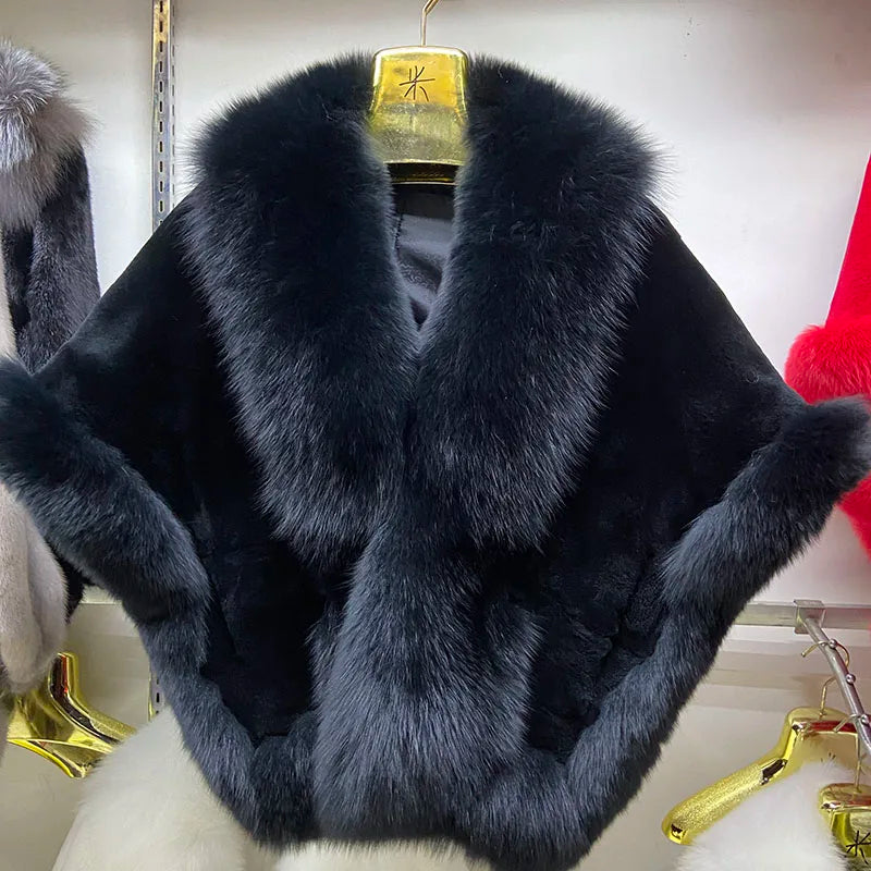 Luxurious Fur Poncho