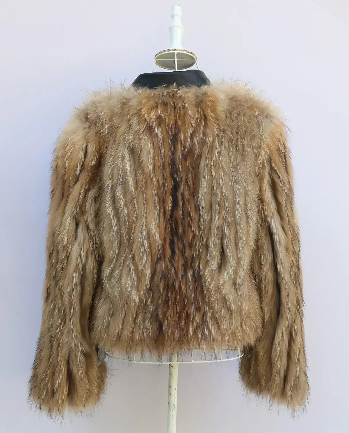 Quinn  Raccoon Fur and Genuine Leather Jacket