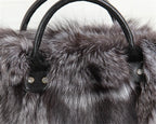 Real Fox Fur Tote Bag Designer Luxe Collection Exclusive