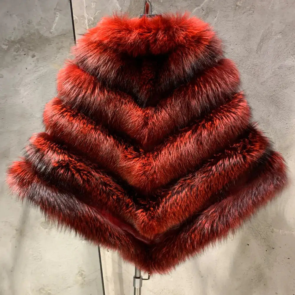 Grace Luxury Fur Poncho
