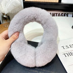 Rex rabbit fur Earmuffs