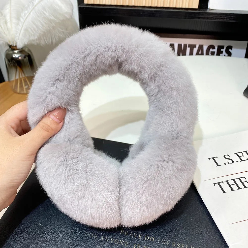 Rex rabbit fur Earmuffs