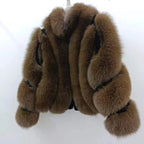 Blair Fox Fur Coat with Collar