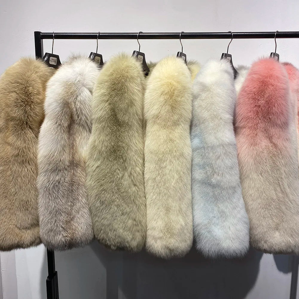 Violet Whisper Fox Fur Coat