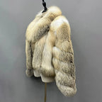 Victoria Red Fox Silver Fur Coat