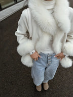 Leonora Wool Coat and Fox Fur Collar