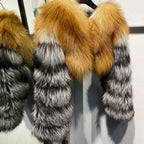 Sophia Lily Cropped Fox Fur Coat