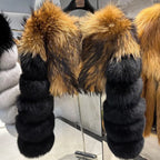 Sophia Lily Cropped Fox Fur Coat