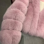 Blair Velvet Fox Fur Coat