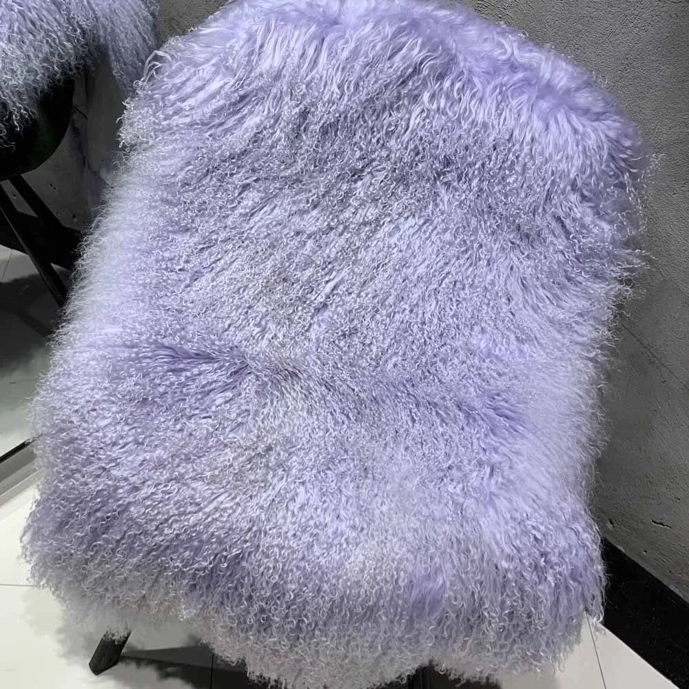 Sheep Fur Scarf - Mongolian Fur Shawl