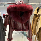 Nelly Shearling Coat With Hood