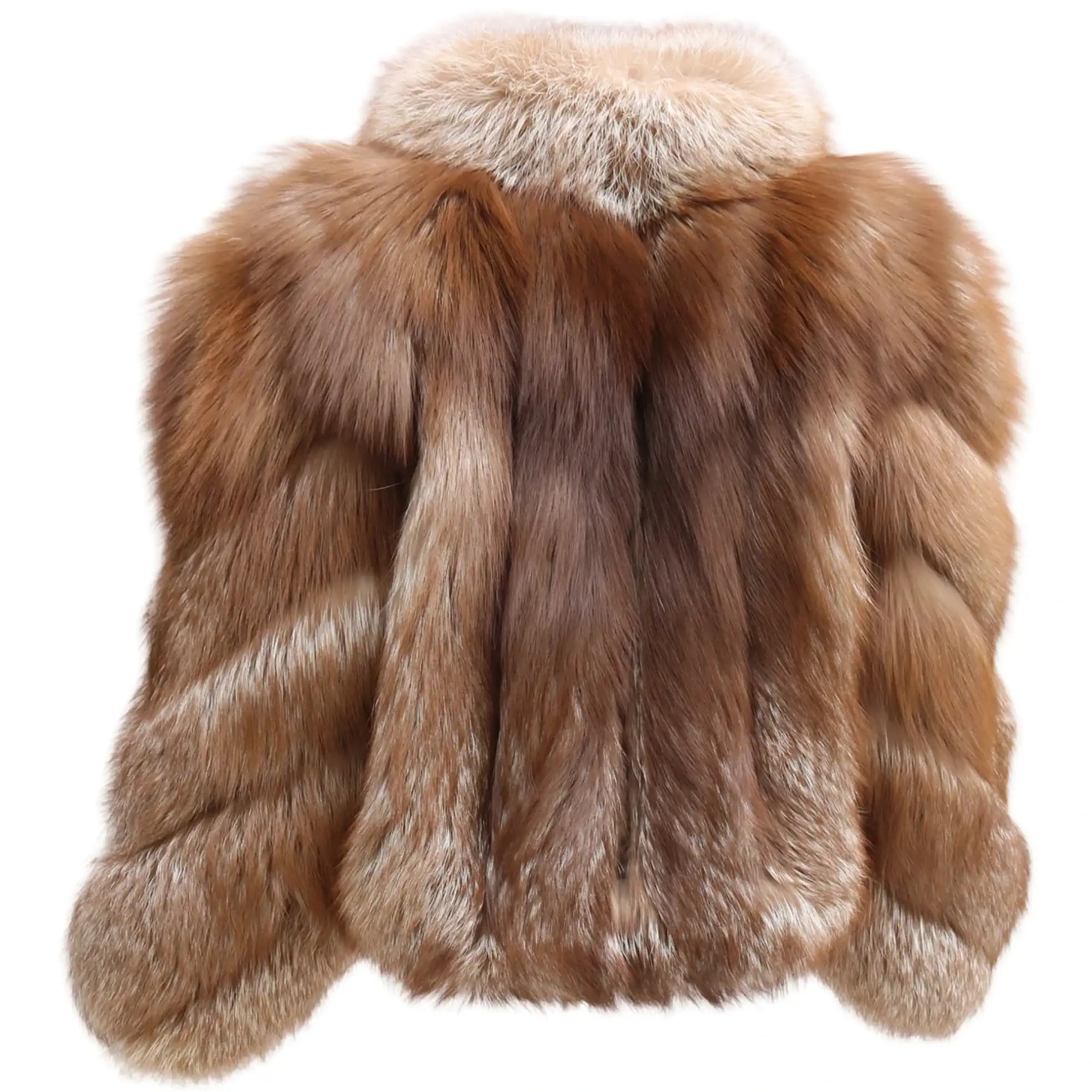 Erika Big Fluffy Fox Fur Coat