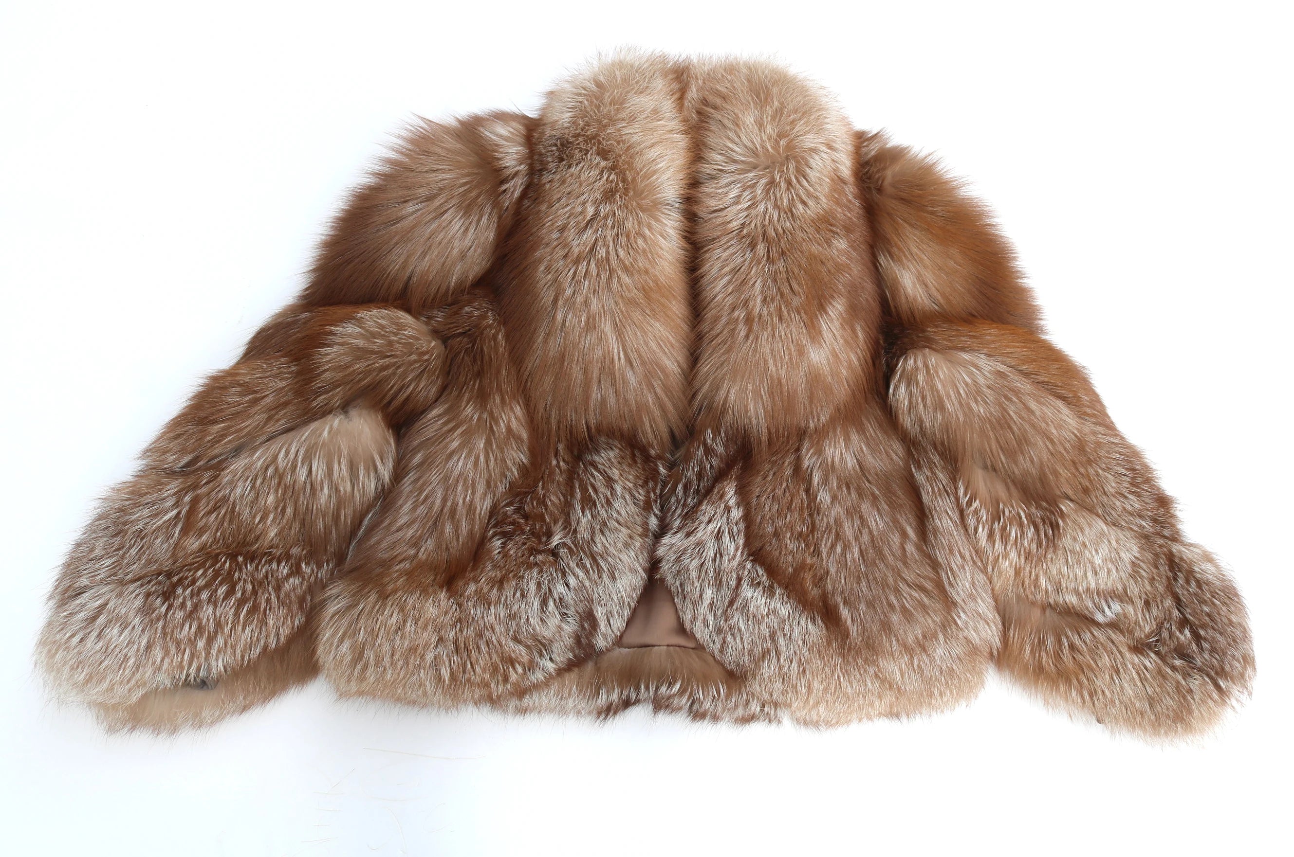 Erika Big Fluffy Fox Fur Coat