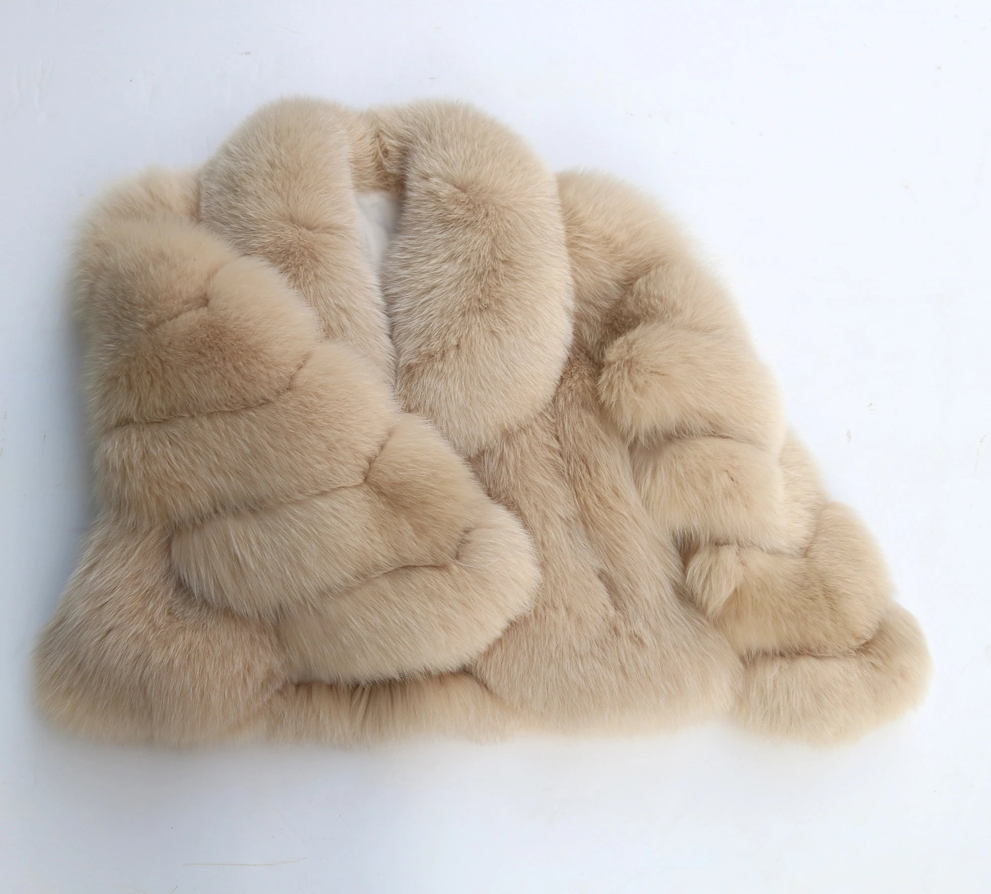 Erika Big Fluffy Fox Fur Coat