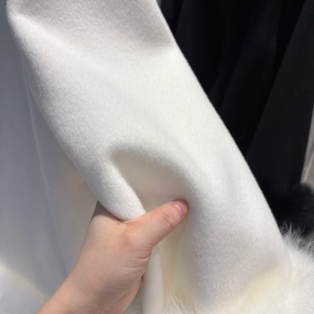 Leonora Wool Coat and Fox Fur Collar