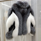 Blair Fox Fur Coat with Collar