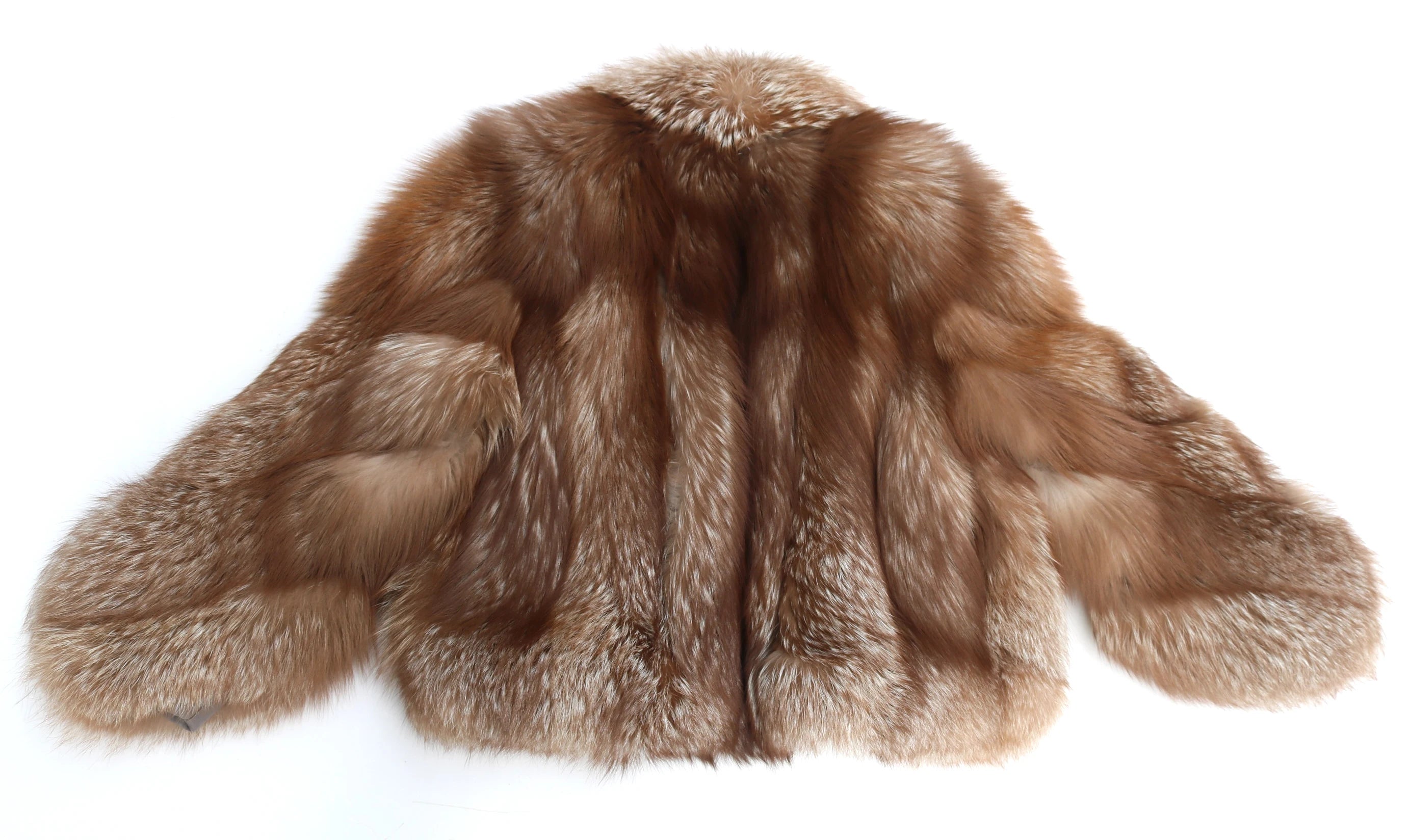 Erika Big Fluffy Fox Fur Coat