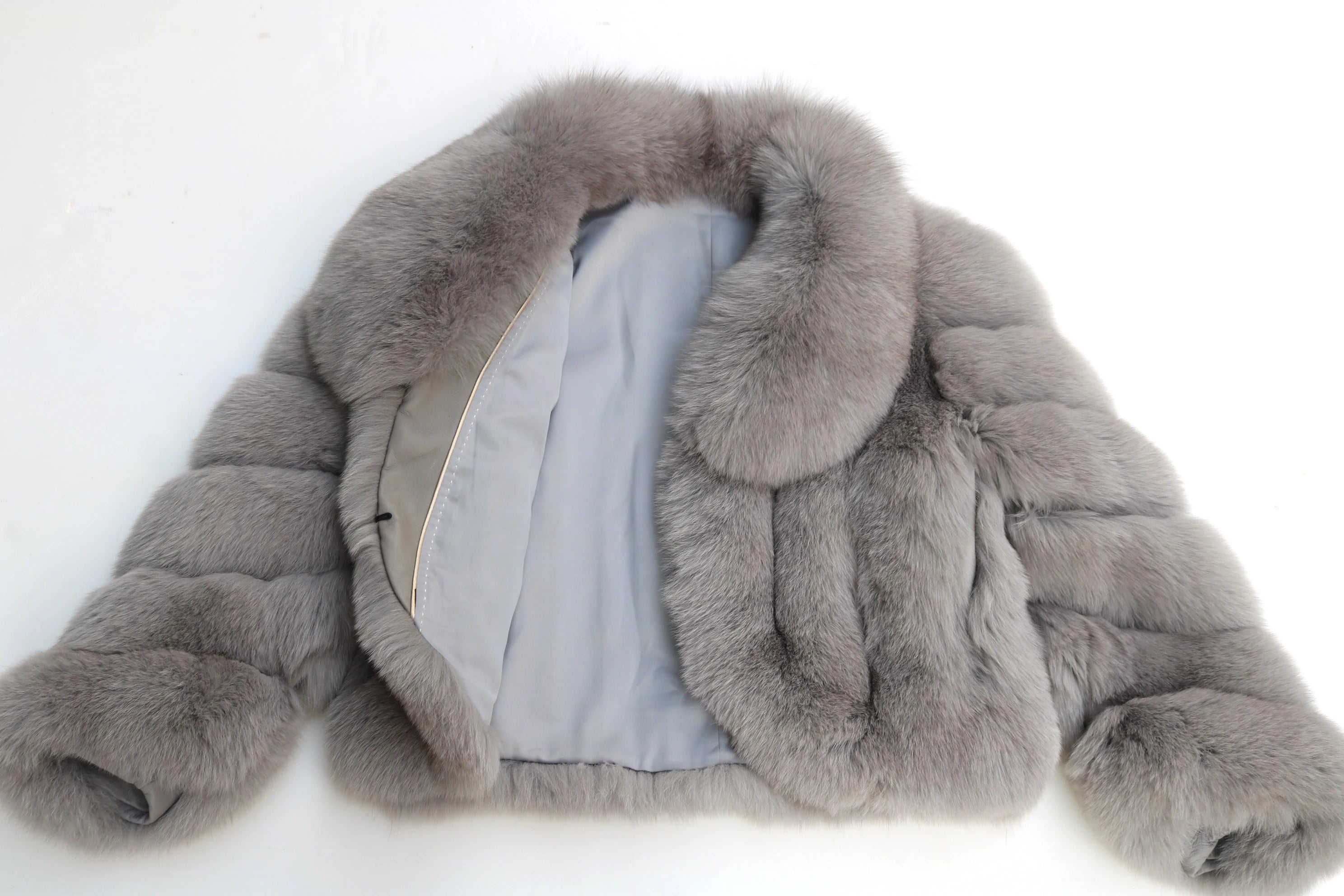 Erika Big Fluffy Fox Fur Coat