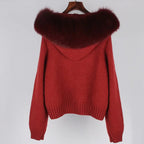 Luna Fur Collar Cardigan