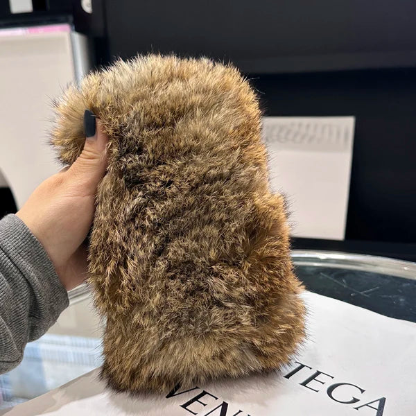 Rabbit Fur headband Knitted