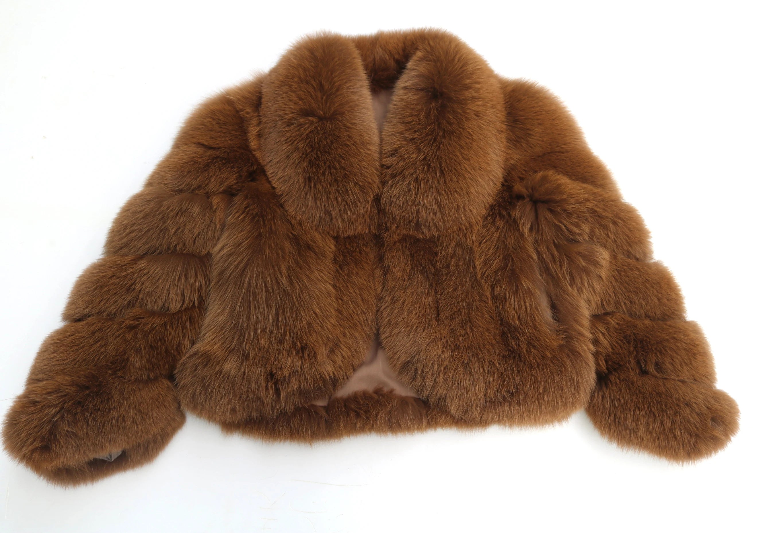 Erika Big Fluffy Fox Fur Coat