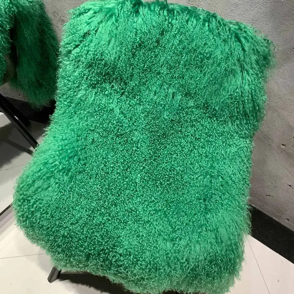 Sheep Fur Scarf - Mongolian Fur Shawl