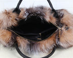 Fox Fur Crossbody Bag Designer Luxury Handbag Exclusive