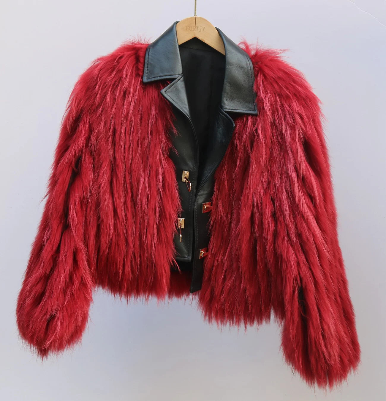 Quinn  Raccoon Fur and Genuine Leather Jacket