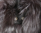 Real Fox Fur Tote Bag Designer Luxe Collection Exclusive