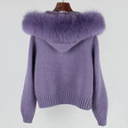 Luna Fur Collar Cardigan
