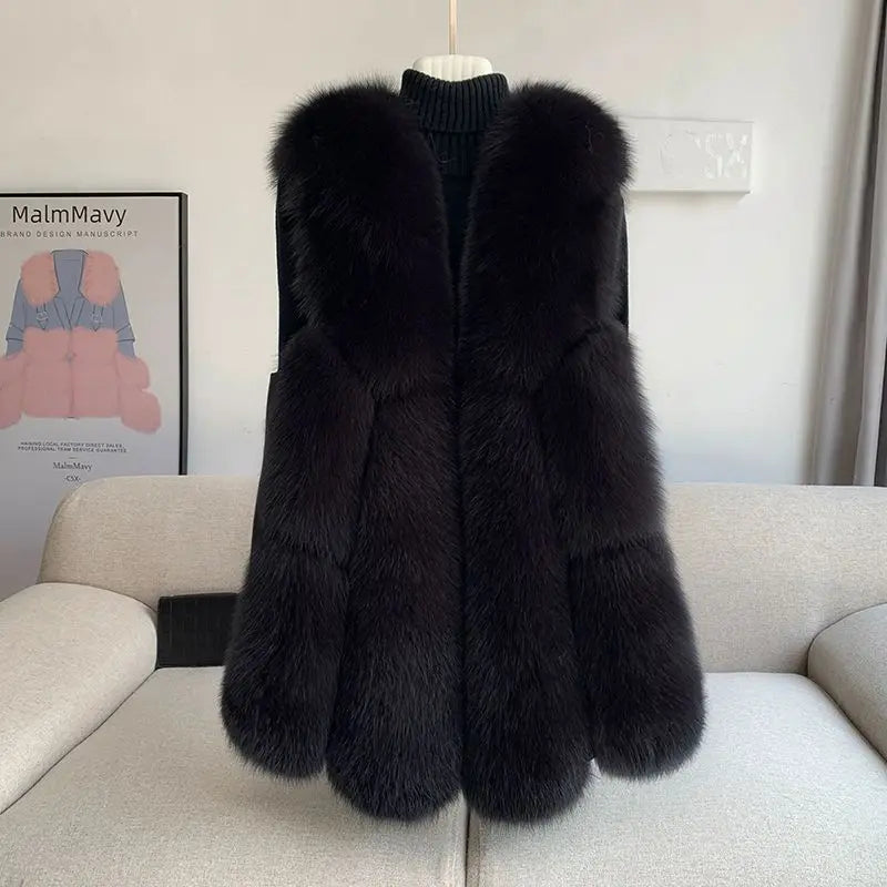 Emery Snowflake Fox fur Gilet