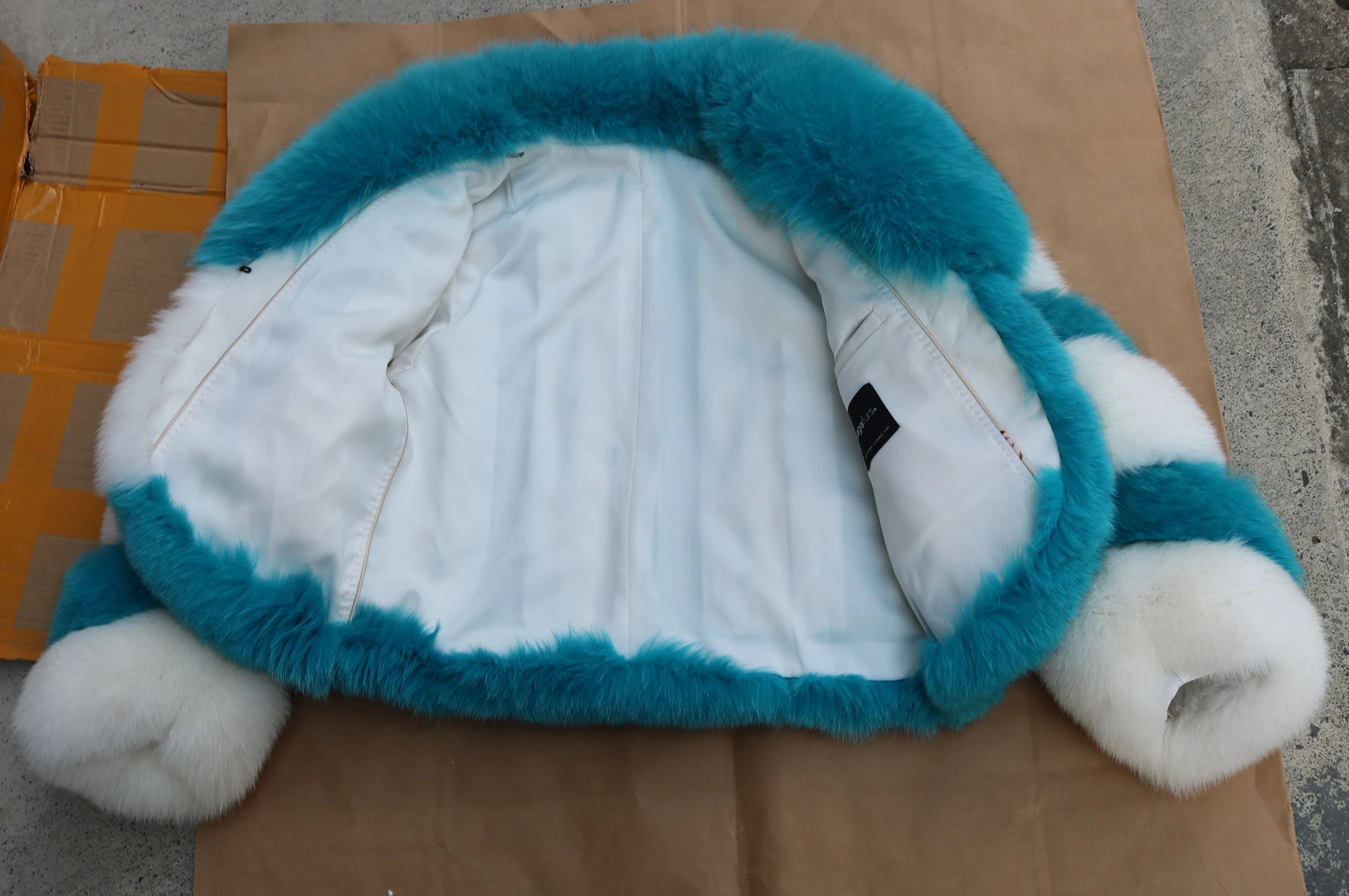 Erika Big Fluffy Fox Fur Coat