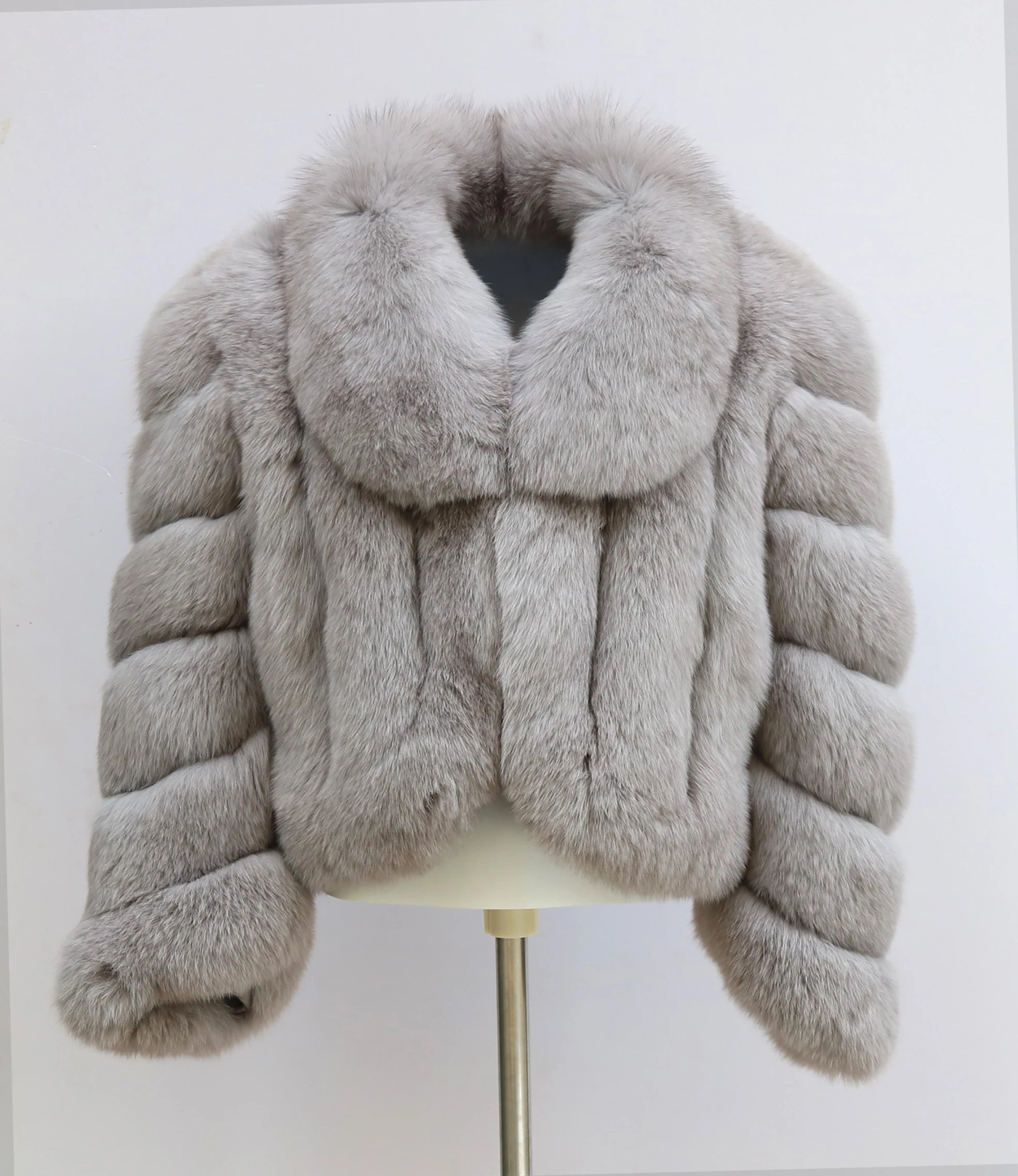 Erika Big Fluffy Fox Fur Coat