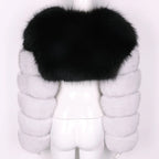 Sophia Lily Cropped Fox Fur Coat