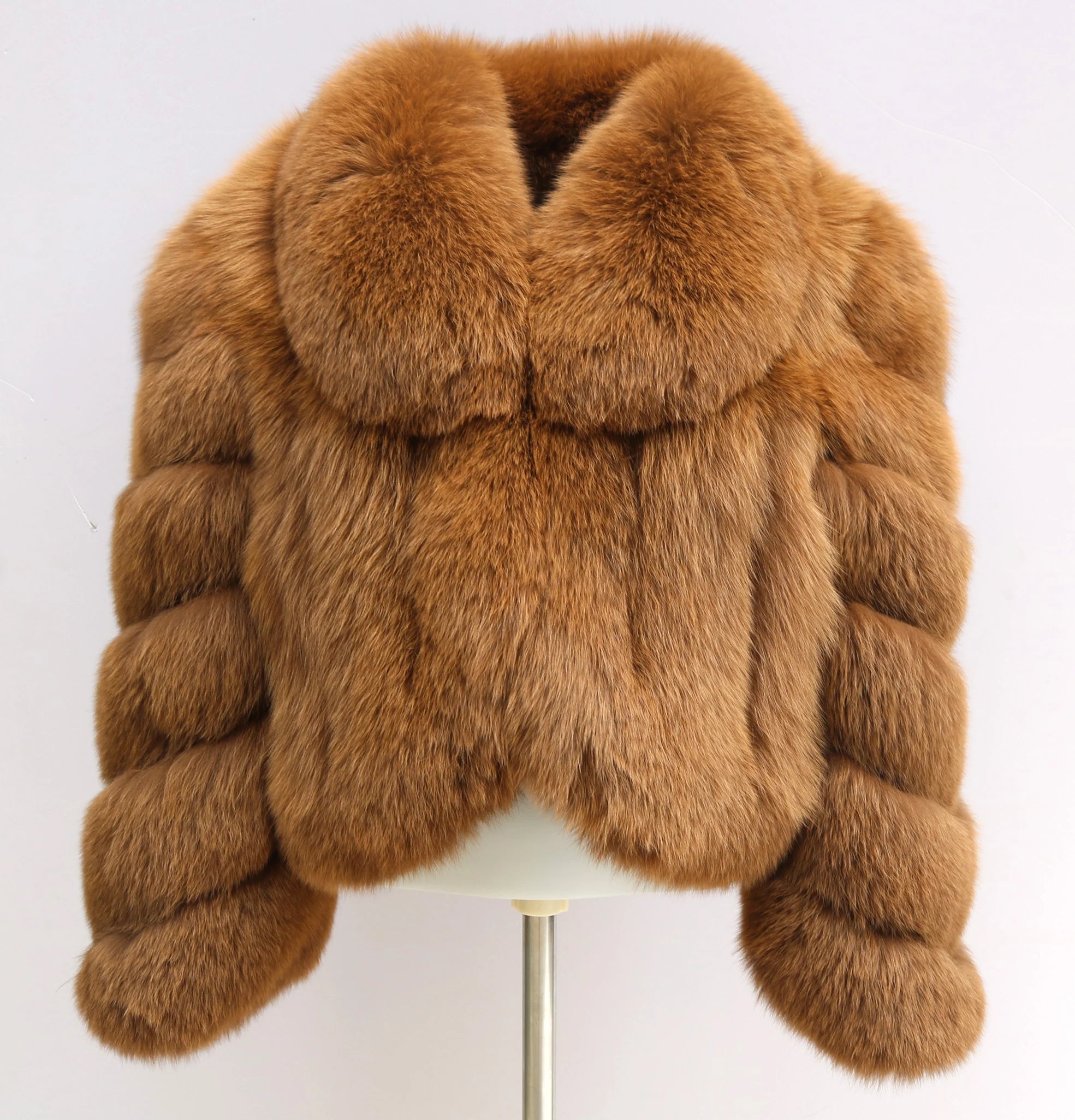 Erika Big Fluffy Fox Fur Coat
