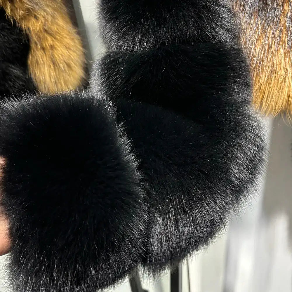 Sophia Lily Cropped Fox Fur Coat