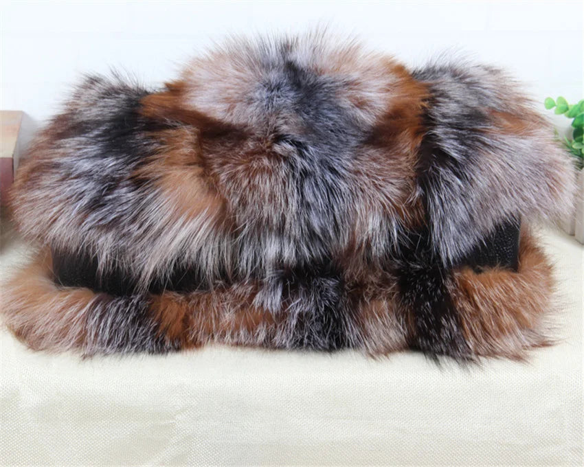 Fox Fur Crossbody Bag Designer Luxury Handbag Exclusive
