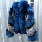 Blair Fox Fur Coat with Collar