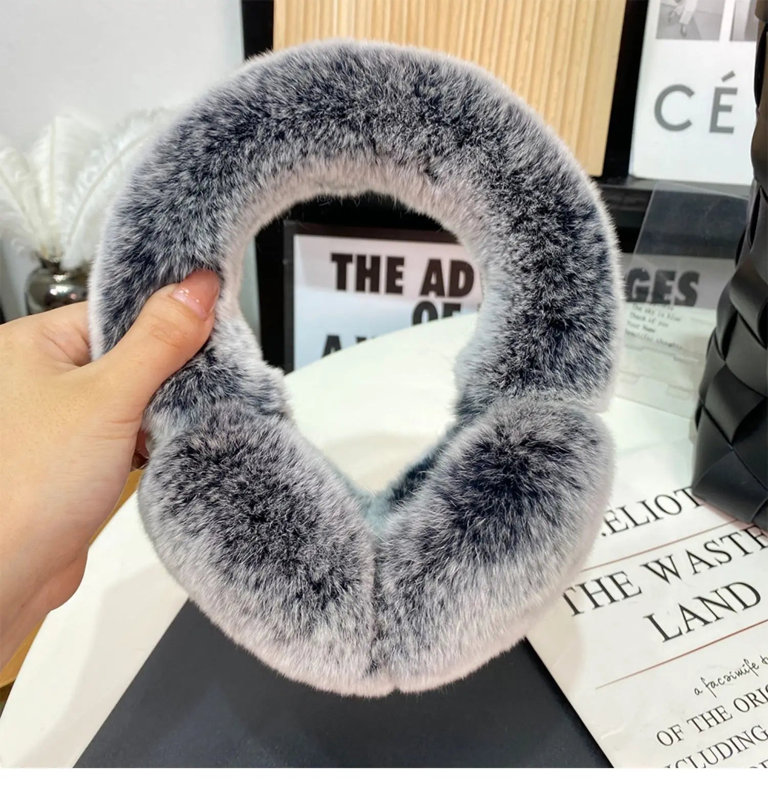 Rex rabbit fur Earmuffs