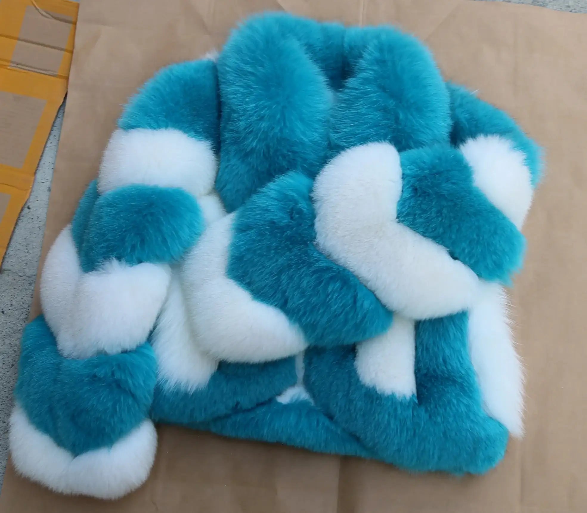 Erika Big Fluffy Fox Fur Coat