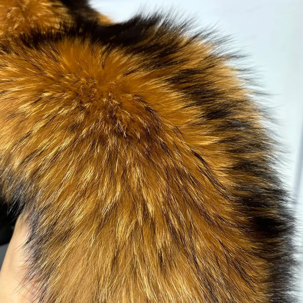 Regina Genuine Leather and Natural Fur Coat