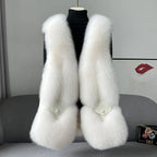 Elle Aspen Fox Fur Gilet