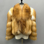 Victoria Red Fox Silver Fur Coat